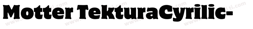 Motter TekturaCyrilic字体转换